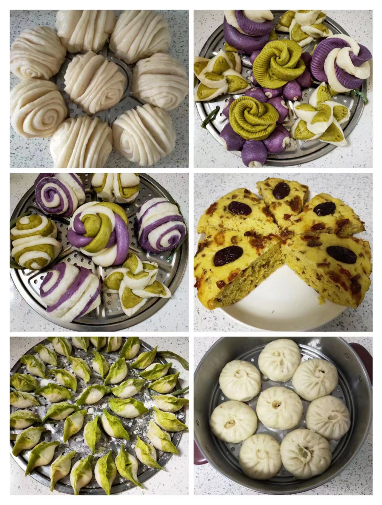 西安燕子月嫂馬榮蒸的花式饅頭